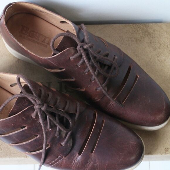WORN ONCE BORN JAKOB CUT OUT LACE UP SHOES  SZ 9.5 - Picture 4 of 8